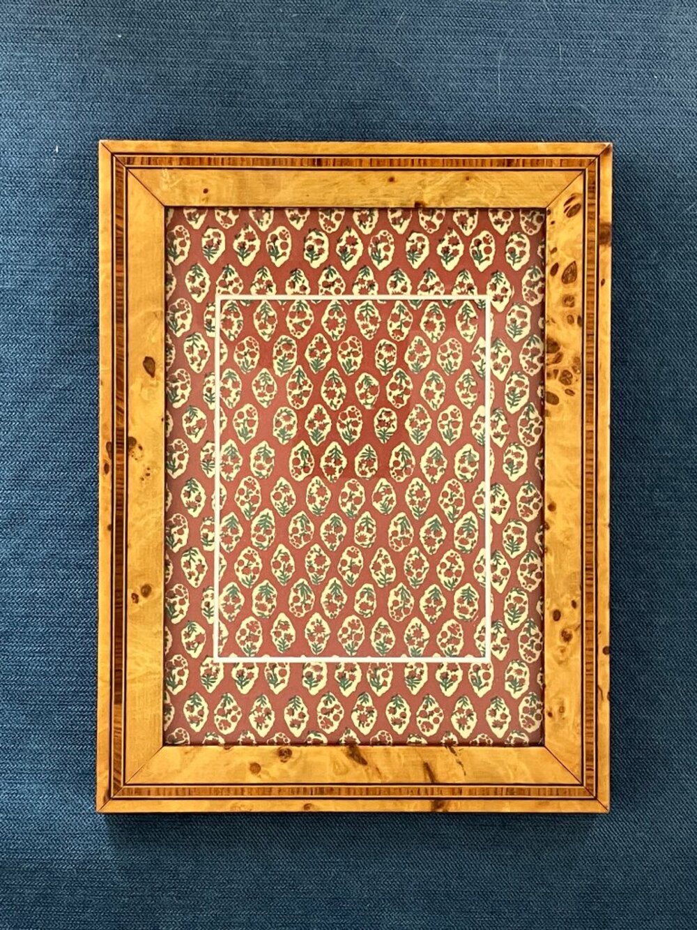 Dorvilliers Paris Burl Wood Frame, French Style, Excellent Condition
